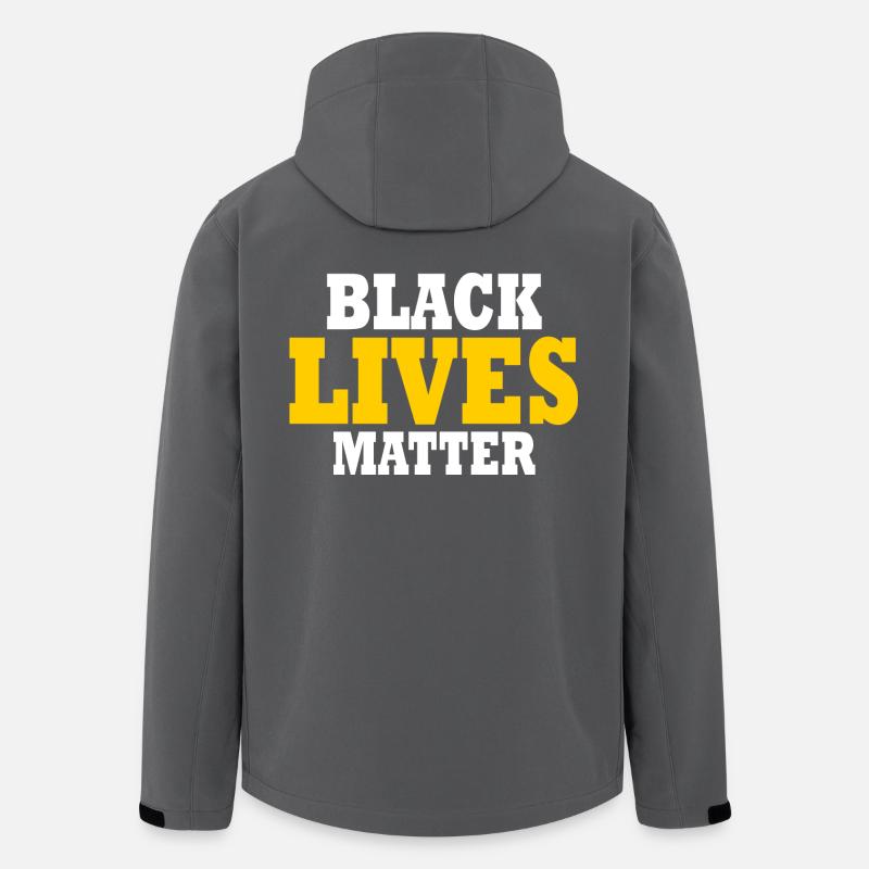 Black lives matter - Men’s Recycled Softshell Jacket by Stanley/Stella - anthracite
