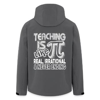 Pi Day Teaching ist wie Pi - Recycelte Männer Softshell-Jacke von Stanley/Stella - Anthrazit - Hinten - AI Model Male 185 light (185cm)