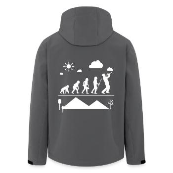 Trompete Trompete Evolution - Recycelte Männer Softshell-Jacke von Stanley/Stella - Anthrazit - Hinten - AI Model Male 185 light (185cm)