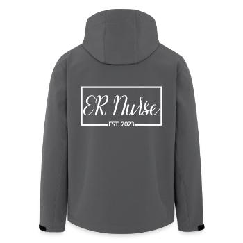 2023 Graduate Nursing Student Geschenk - Recycelte Männer Softshell-Jacke von Stanley/Stella - Anthrazit - Hinten - AI Model Male 185 light (185cm)
