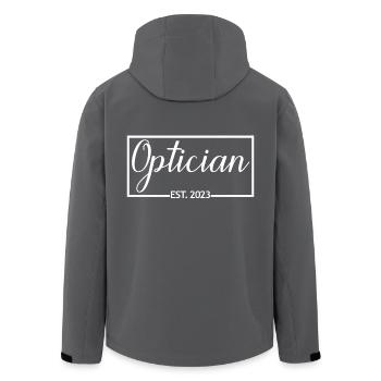 Optiker Est. 2023 Diplom-Optiker-Studentengeschenk - Recycelte Männer Softshell-Jacke von Stanley/Stella - Anthrazit - Hinten - AI Model Male 185 light (185cm)