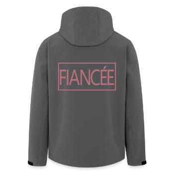 Verlobte passende Verlobung Hochzeit Flitterwochen - Recycelte Männer Softshell-Jacke von Stanley/Stella - Anthrazit - Hinten - AI Model Male 185 light (185cm)