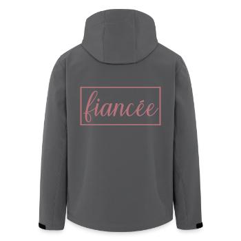 Verlobte passende Verlobung Hochzeit Flitterwochen - Recycelte Männer Softshell-Jacke von Stanley/Stella - Anthrazit - Hinten - AI Model Male 185 light (185cm)