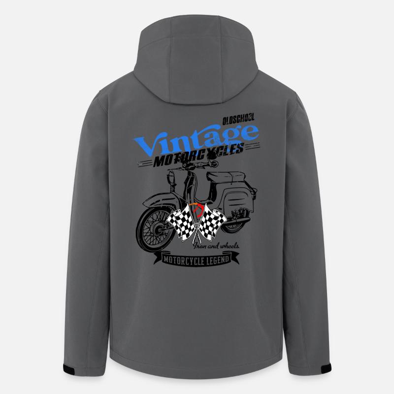 Simson Schwalbe RDA Cyclomoteur - Veste softshell homme en polyester recyclé Stanley/Stella - charbon