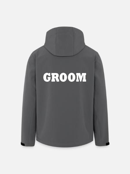 Groom - Recycelte Männer Softshell-Jacke von Stanley/Stella - Anthrazit