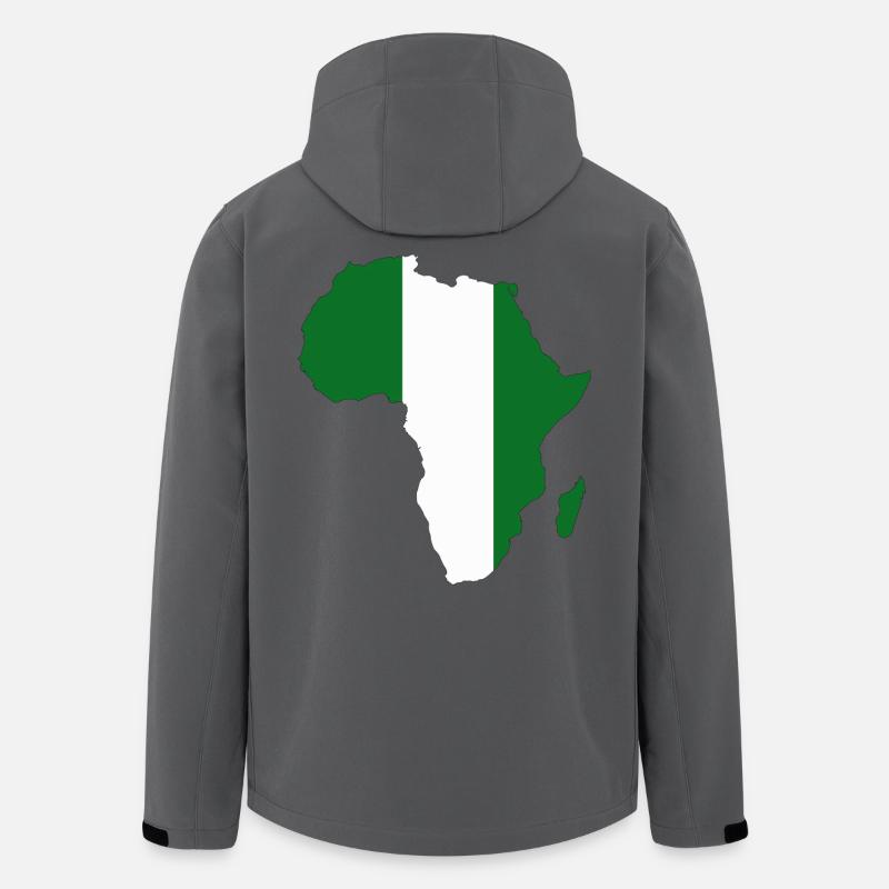 Niger Flag Africa - Men’s Recycled Softshell Jacket by Stanley/Stella - anthracite