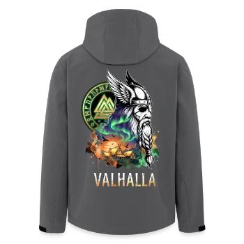 Odin Valhalla Wikinger - Recycelte Männer Softshell-Jacke von Stanley/Stella - Anthrazit - Hinten - AI Model Male 185 light (185cm)