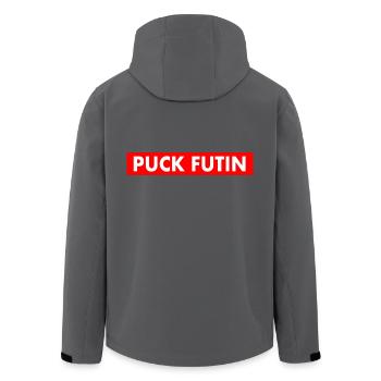 Puck futin - Recycelte Männer Softshell-Jacke von Stanley/Stella - Anthrazit - Hinten - AI Model Male 185 light (185cm)