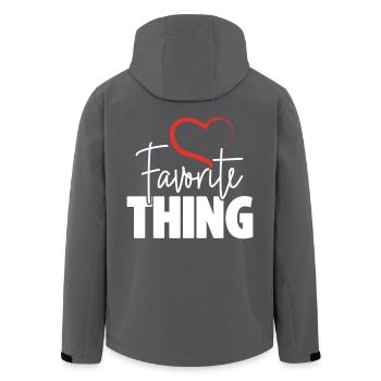 Favorite thing with heart - Recycelte Männer Softshell-Jacke von Stanley/Stella - Anthrazit - Hinten - AI Model Male 185 light (185cm)
