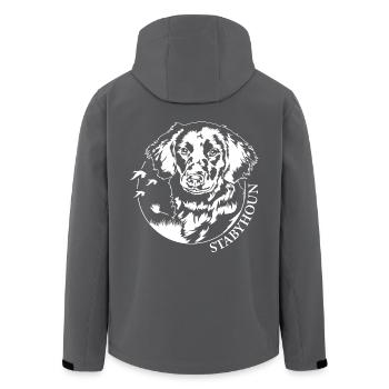 Stabyhoun Jagdhund Jäger Jagdhunde Jagd Wilsigns - Recycelte Männer Softshell-Jacke von Stanley/Stella - Anthrazit - Hinten - AI Model Male 185 light (185cm)