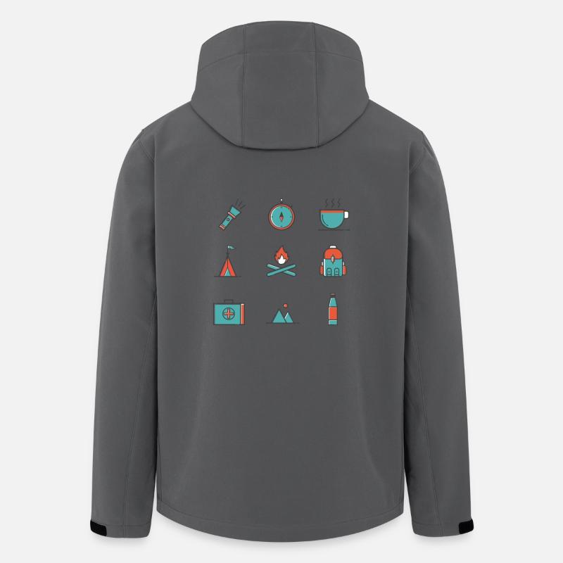 Wanderlust - Recycelte Männer Softshell-Jacke von Stanley/Stella - Anthrazit