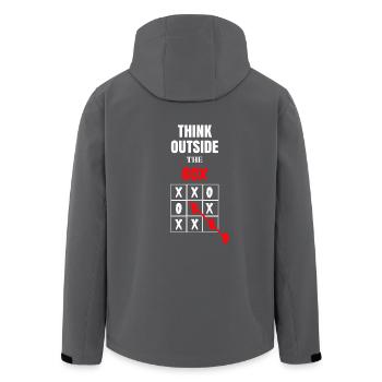 THINK OUTSIDE - Recycelte Männer Softshell-Jacke von Stanley/Stella - Anthrazit - Hinten - AI Model Male 185 light (185cm)