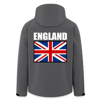 England - Recycelte Männer Softshell-Jacke von Stanley/Stella - Anthrazit - Hinten - AI Model Male 185 light (185cm)