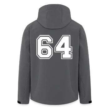 64 - Veste softshell homme en polyester recyclé Stanley/Stella - charbon - Dos - AI Model Male 185 light (185cm)