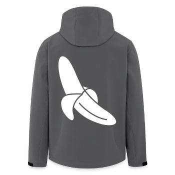 Banane - Recycelte Männer Softshell-Jacke von Stanley/Stella - Anthrazit - Hinten - AI Model Male 185 light (185cm)