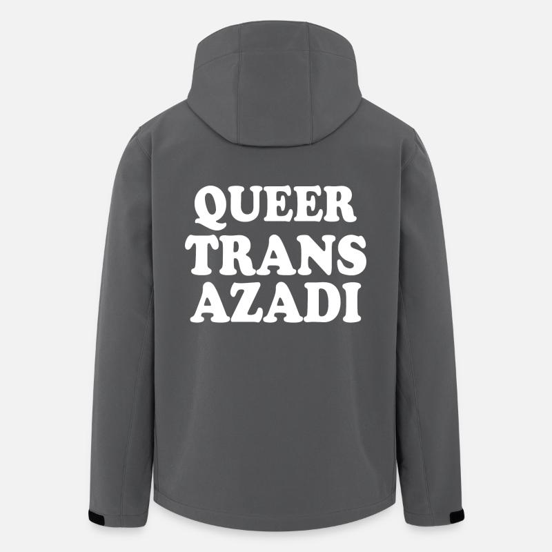 Queer trans azadi - Men’s Recycled Softshell Jacket by Stanley/Stella - anthracite