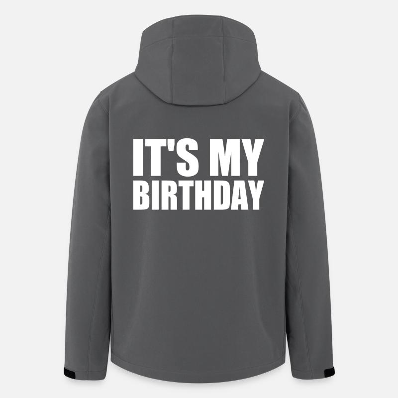 It's my birthday - Men’s Recycled Softshell Jacket by Stanley/Stella - anthracite