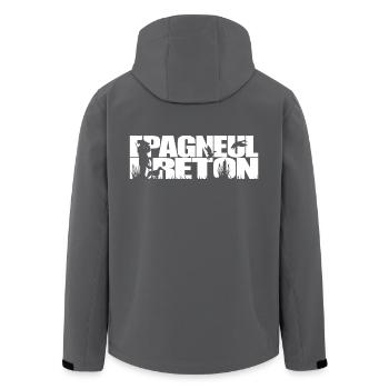 EPAGNEUL BRETON Jagdhund Jagdhunde Wilsigns - Recycelte Männer Softshell-Jacke von Stanley/Stella - Anthrazit - Hinten - AI Model Male 185 light (185cm)