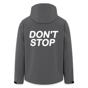 Dont stop - Recycelte Männer Softshell-Jacke von Stanley/Stella - Anthrazit - Hinten - AI Model Male 185 light (185cm)