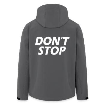 Dont stop - Recycelte Männer Softshell-Jacke von Stanley/Stella - Anthrazit - Hinten - AI Model Male 185 light (185cm)