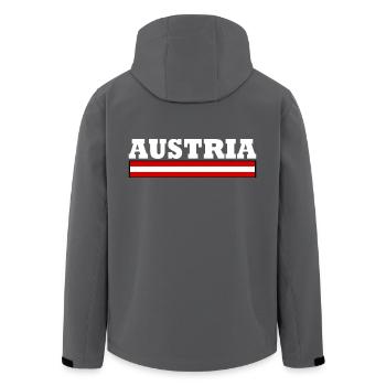Austria - Recycelte Männer Softshell-Jacke von Stanley/Stella - Anthrazit - Hinten - AI Model Male 185 light (185cm)