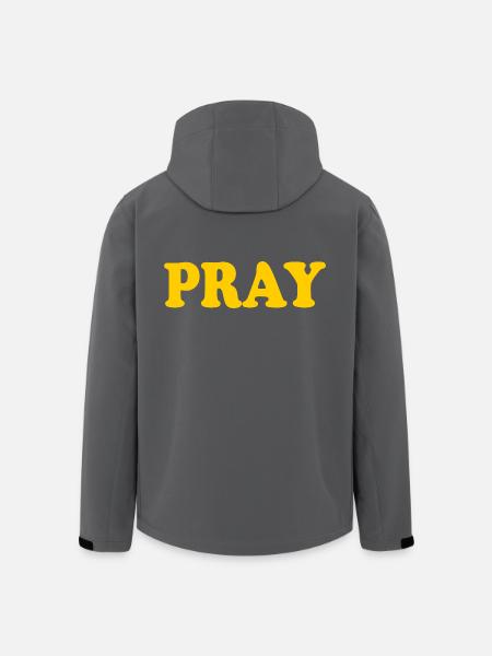 Pray - Recycelte Männer Softshell-Jacke von Stanley/Stella - Anthrazit