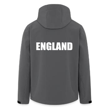 England - Recycelte Männer Softshell-Jacke von Stanley/Stella - Anthrazit - Hinten - AI Model Male 185 light (185cm)