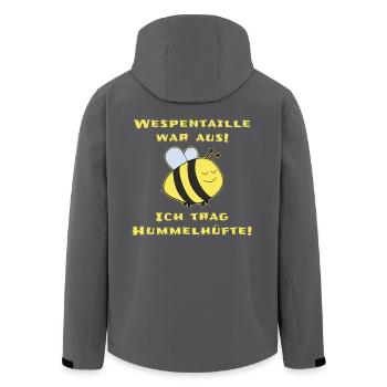 Mollige Abnehmen Dicker Bauch Lustiger Spruch - Recycelte Männer Softshell-Jacke von Stanley/Stella - Anthrazit - Hinten - AI Model Male 185 light (185cm)