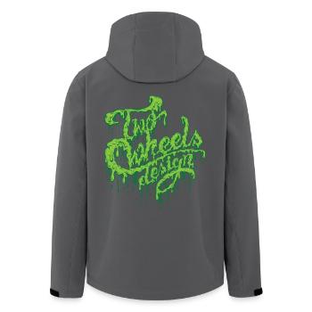 TWD Schlamm - Recycelte Männer Softshell-Jacke von Stanley/Stella - Anthrazit - Hinten - AI Model Male 185 light (185cm)
