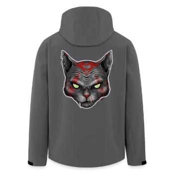 Chat V2 - Recycelte Männer Softshell-Jacke von Stanley/Stella - Anthrazit - Hinten - AI Model Male 185 light (185cm)