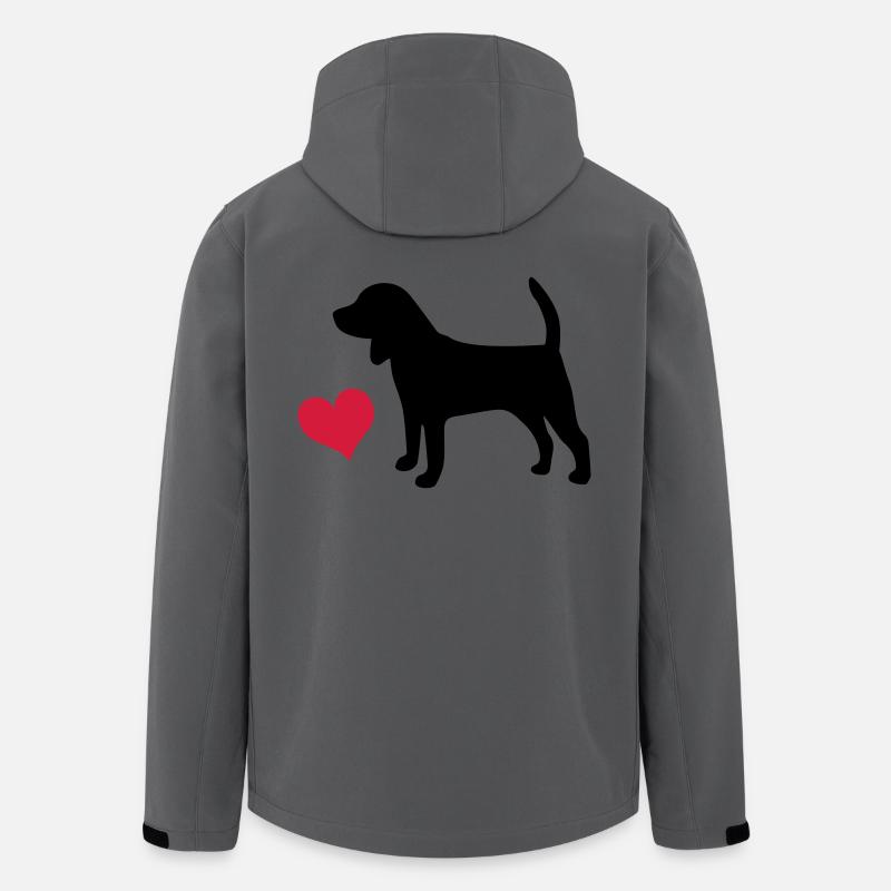 Beagle - Recycelte Männer Softshell-Jacke von Stanley/Stella - Anthrazit