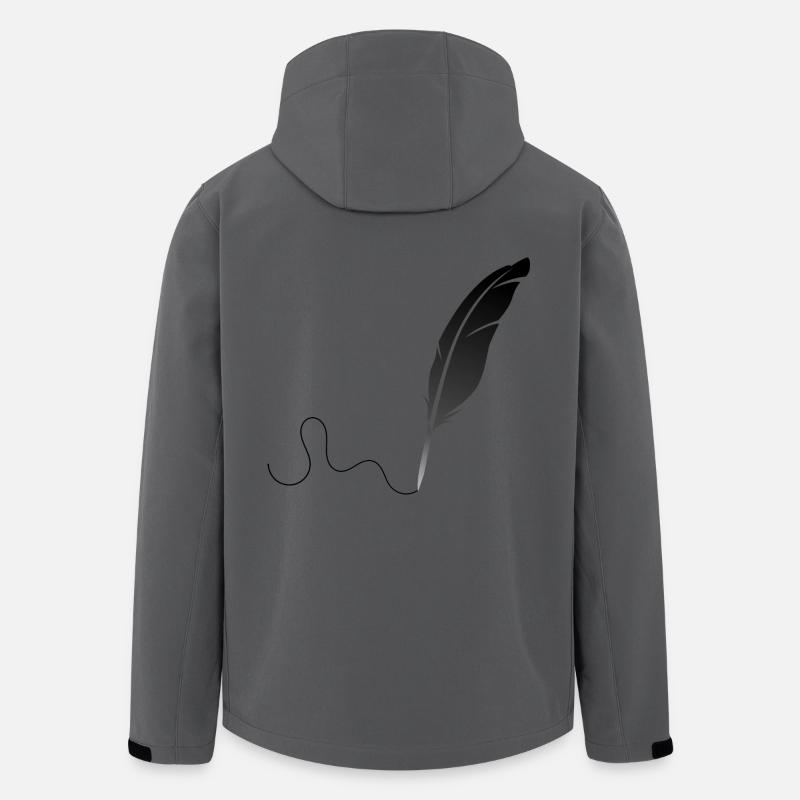 Feder - Recycelte Männer Softshell-Jacke von Stanley/Stella - Anthrazit