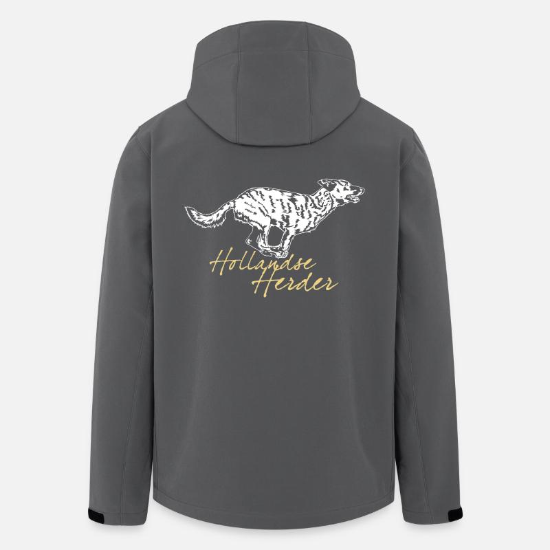 Hollandse Herder - Recycelte Männer Softshell-Jacke von Stanley/Stella - Anthrazit