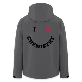 chemistry - Men’s Recycled Softshell Jacket by Stanley/Stella - anthracite - Back - AI Model Male 185 light (185cm)
