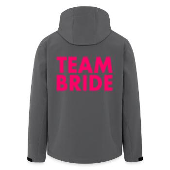 Team bride - Recycelte Männer Softshell-Jacke von Stanley/Stella - Anthrazit - Hinten - AI Model Male 185 light (185cm)