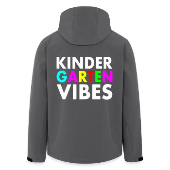 kindergarten vibes - Recycelte Männer Softshell-Jacke von Stanley/Stella - Anthrazit - Hinten - AI Model Male 185 light (185cm)