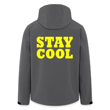 Stay cool - Recycelte Männer Softshell-Jacke von Stanley/Stella - Anthrazit - Hinten - AI Model Male 185 light (185cm)