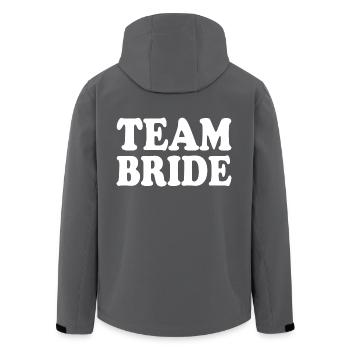 Team bride - Recycelte Männer Softshell-Jacke von Stanley/Stella - Anthrazit - Hinten - AI Model Male 185 light (185cm)