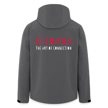 Kizomba The Art of Connection - Kizomba Dance Fash - Recycelte Männer Softshell-Jacke von Stanley/Stella - Anthrazit - Hinten - AI Model Male 185 light (185cm)