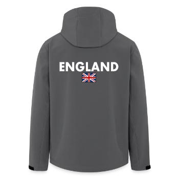 England - Recycelte Männer Softshell-Jacke von Stanley/Stella - Anthrazit - Hinten - AI Model Male 185 light (185cm)