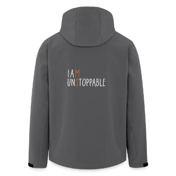 I am unstoppable - Recycelte Männer Softshell-Jacke von Stanley/Stella - Anthrazit - Hinten - AI Model Male 185 light (185cm)