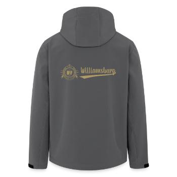 New York City · Williamsburg - Recycelte Männer Softshell-Jacke von Stanley/Stella - Anthrazit - Hinten - AI Model Male 185 light (185cm)