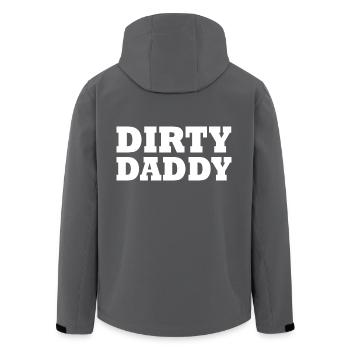 Dirty daddy - Recycelte Männer Softshell-Jacke von Stanley/Stella - Anthrazit - Hinten - AI Model Male 185 light (185cm)
