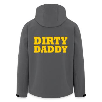 Dirty daddy - Recycelte Männer Softshell-Jacke von Stanley/Stella - Anthrazit - Hinten - AI Model Male 185 light (185cm)