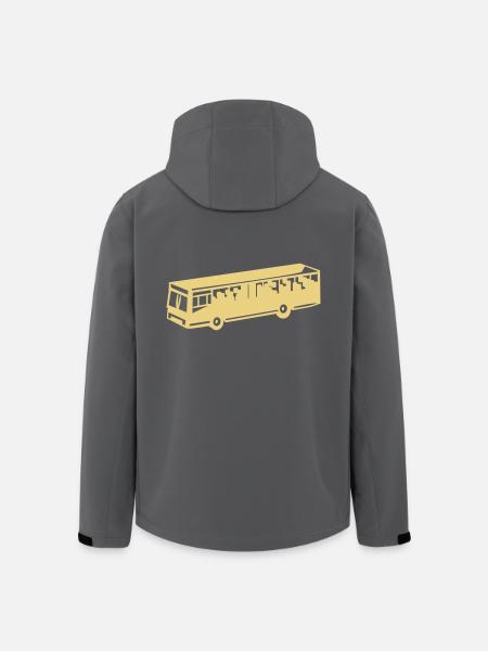 Bus - Recycelte Männer Softshell-Jacke von Stanley/Stella - Anthrazit