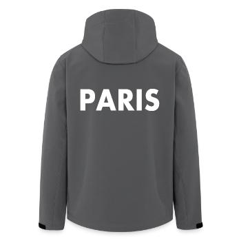 Paris - Recycelte Männer Softshell-Jacke von Stanley/Stella - Anthrazit - Hinten - AI Model Male 185 light (185cm)