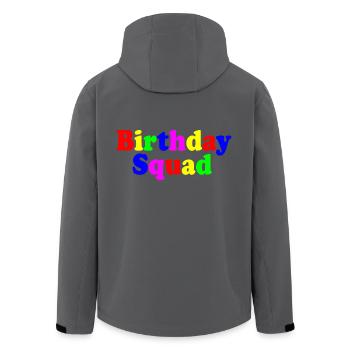 Birthday squad - Recycelte Männer Softshell-Jacke von Stanley/Stella - Anthrazit - Hinten - AI Model Male 185 light (185cm)