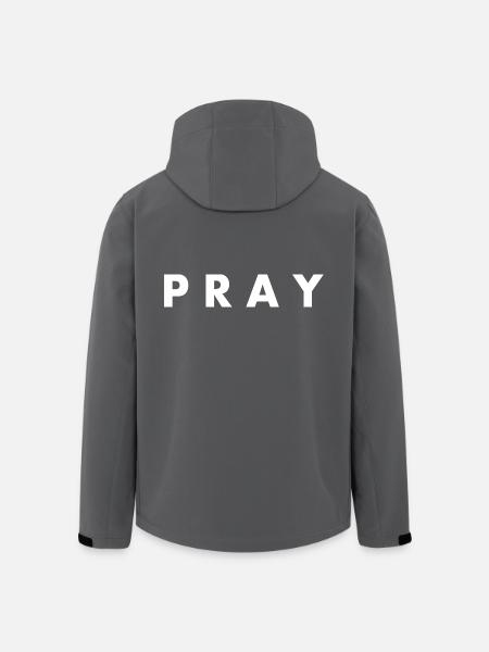 Pray - Recycelte Männer Softshell-Jacke von Stanley/Stella - Anthrazit