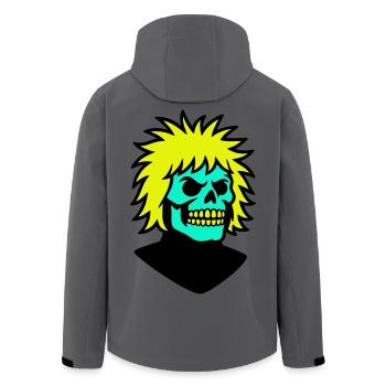Skullman avec une coiffure cool - Veste softshell homme en polyester recyclé Stanley/Stella - charbon - Dos - AI Model Male 185 light (185cm)