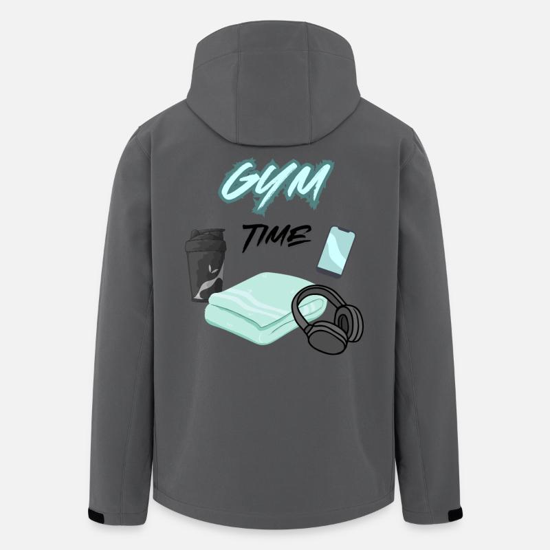 GYM TIME - Recycelte Männer Softshell-Jacke Discoverer von Stanley/Stella - Anthrazit